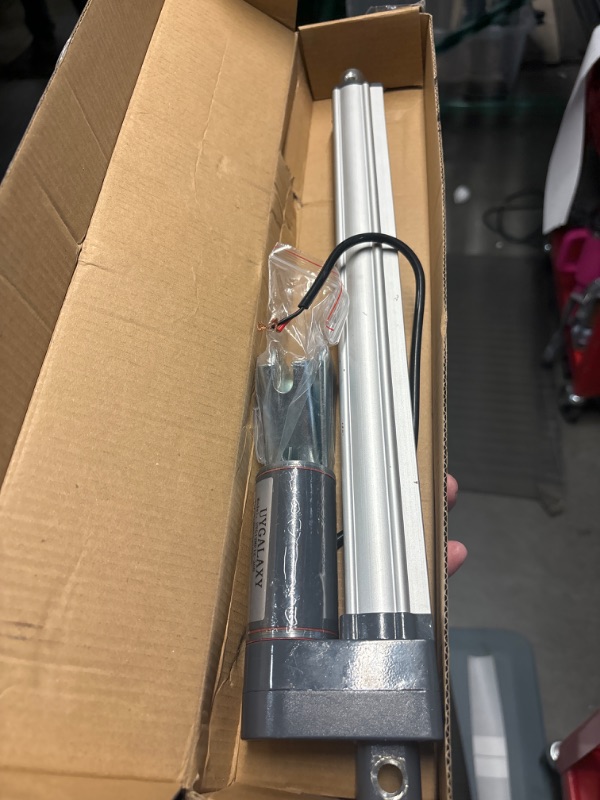 Photo 1 of UYGALAXY Linear Actuator 12 Inch Stroke with Mounting Bracket, DC12V 900N(200lbs) IP65 Waterproof 12mm/s Quiet Low Noise Motor for DIY Chicken Coop Electric Recliner Lift Massage Bed Sofa (12") 12" 12V