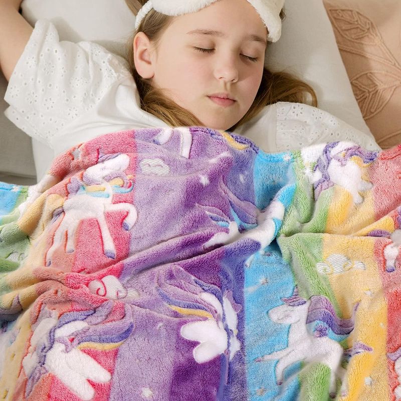 Photo 1 of *SIMILAR TO STOCK* Unicorn Blanket, Soft Blanket for 3-10 Year Old Girls