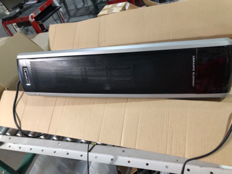 Photo 2 of **PARTS ONLY NO REFUNDS** Lasko 5586 Digital Ceramic Tower Heater with Remote, Dark Grey Black 5586 Tower Heater