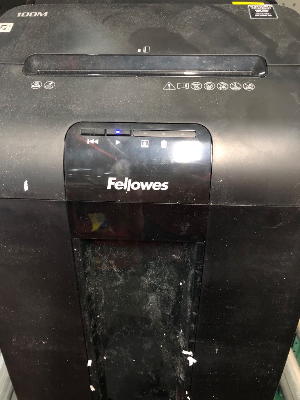 Photo 2 of Fellowes AutoMax 100M Auto Feed Shredder, Black, 26.4" x 15.4" x 14.6"