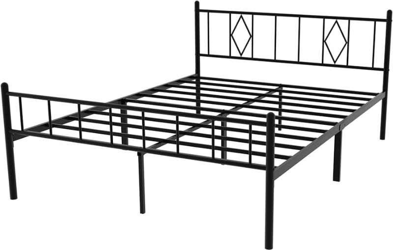 Photo 1 of 14 Inch Bed Frame Queen Size with Headboard