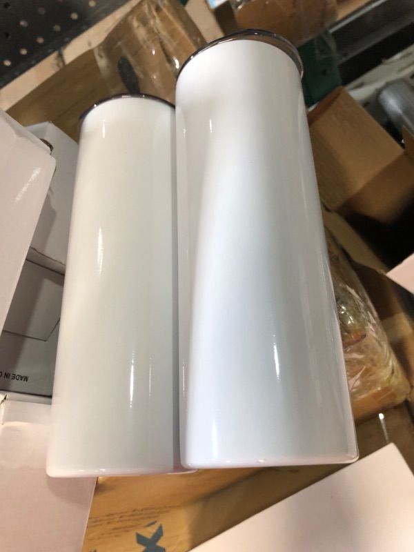 Photo 1 of 20 oz Sublimation Tumblers Blank Bottles Triple-Insulated Stainless Steel Water Bottle 2 pack