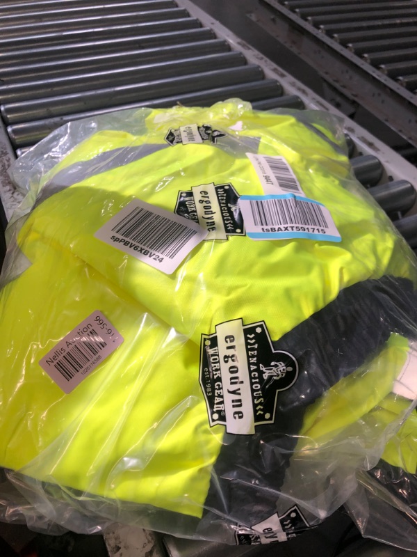 Photo 2 of Ergodyne unisex-adult Hi Vis Bomber Safety Jacket Medium Lime