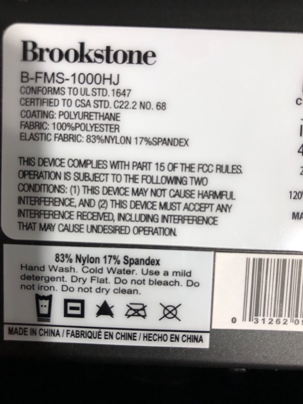 Photo 4 of * not functional * sold for parts *
Brookstone FS1 Shiatsu Foot Massager with Heat | Air Compression, Deep Kneading | 3 Massage Programs