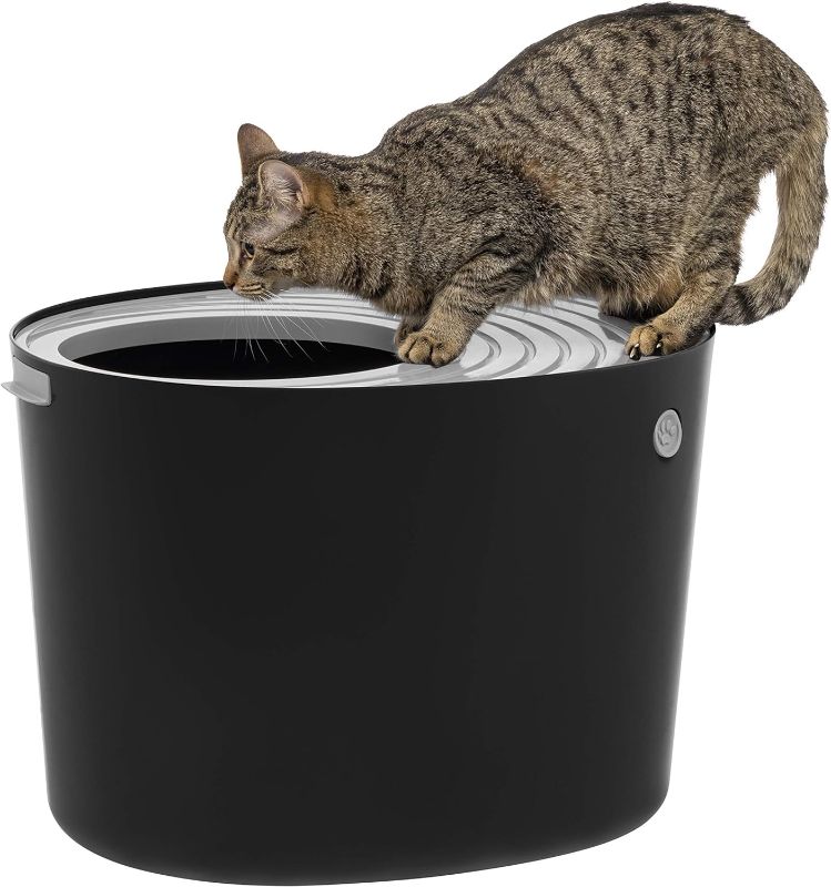 Photo 1 of *similar to stock* USA Large Stylish Round Top Entry Cat Litter