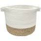 Photo 1 of allen + roth Rope and sea grass 12-in W x 9.5-in H x 12-in D Beige and Natural Sea Grass Basket