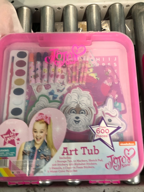 Photo 2 of JoJo Siwa Coloring and Activity Art Tub, Includes Markers and Paint