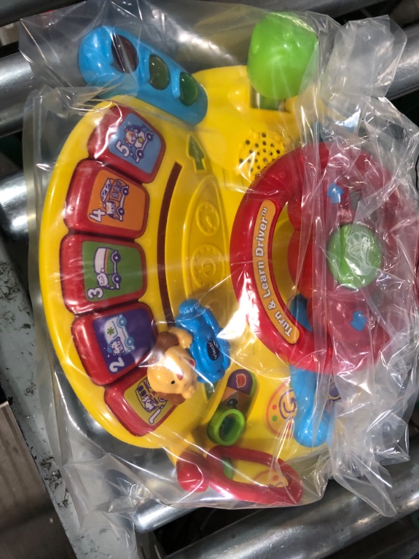Photo 2 of VTech Turn and Learn Driver (Frustration Free Packaging),Yellow