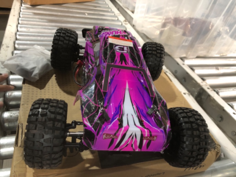 Photo 3 of DEERC 200E 1:10 Large 3S Brushless High Speed RC Cars for Adults, 4X4 RTR Fast RC Trucks W/Extra Shell LED Headlight, 60 KM/H, All Terrain Remote Control Car, Offroad Monster Truck for Boys,2 Battery Classic