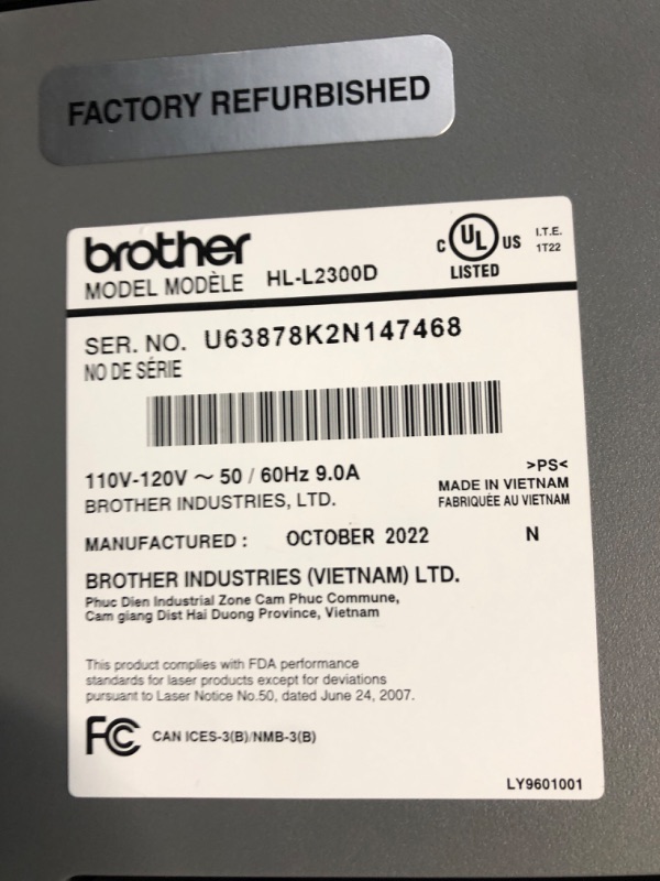 Photo 4 of Brother HL-L2300D Monochrome Laser Printer with Duplex Printing (Renewed Premium) Renewed Model: RHLL2300D