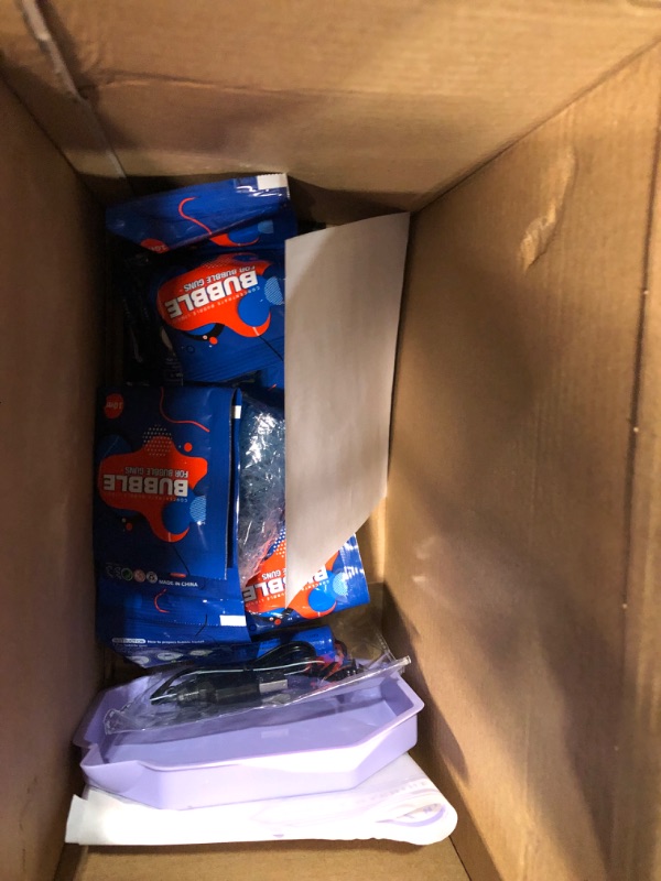 Photo 1 of Bazooka Bubble Gun, Bubble Machine with 2 Batteries, 
