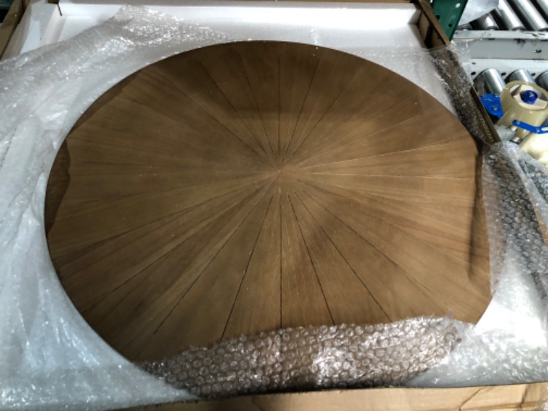 Photo 1 of 3imothrix Round Wood Coffee Table, Coffee Table (Brown)