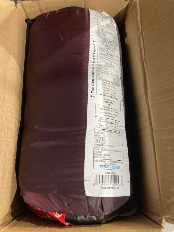 Photo 2 of (READ FULL POST) Coleman Aspen Meadows Red Sleeping Bag 2 in. H x 33 in. W x 75 in. L 1 pk