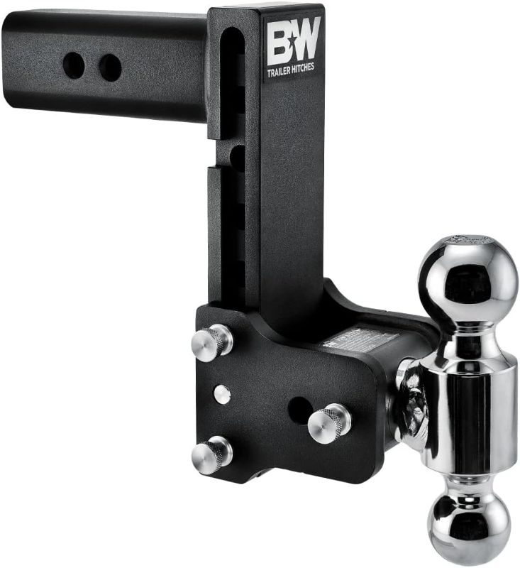 Photo 1 of ***USED - LIKELY MISSING PARTS***
B&W Trailer Hitches Tow & Stow Adjustable Trailer Hitch Ball Mount - Fits 2.5" Receiver, Dual Ball (2" x 2-5/16"), 7" Drop, 14,500 GTW - TS20040B