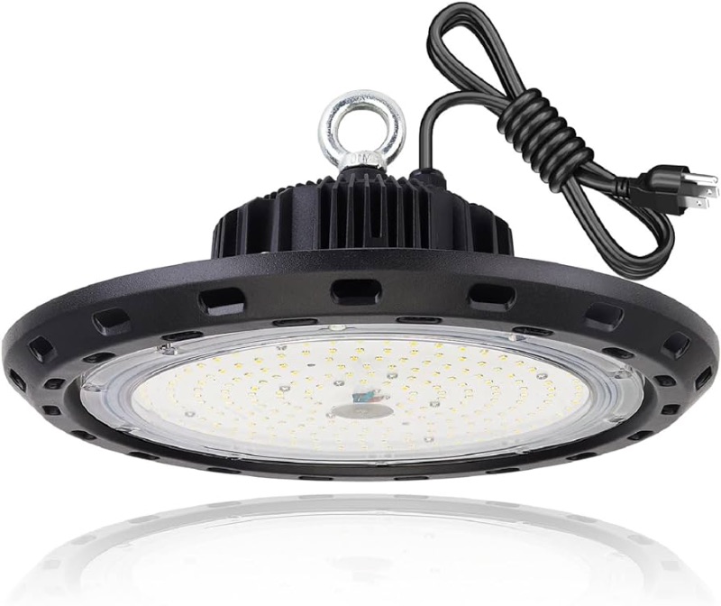 Photo 1 of 150W LED High Bay Light 22500lm 5000K (Eqv. to 600W HPS/MH), UFO Lights for Shop Warehouse Factory