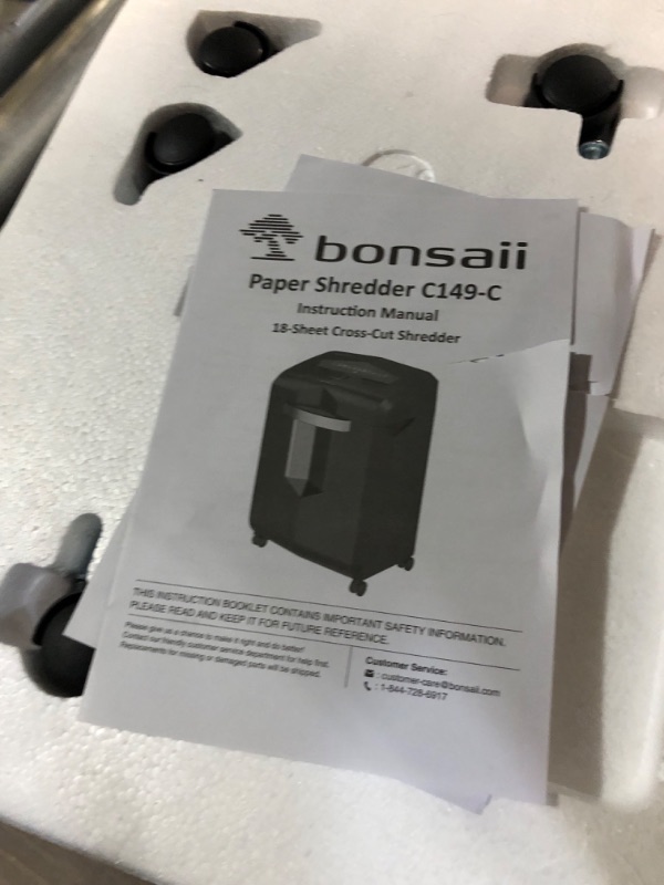 Photo 4 of Bonsaii C149-C Shredder and 24-Pack Lubricant Sheets