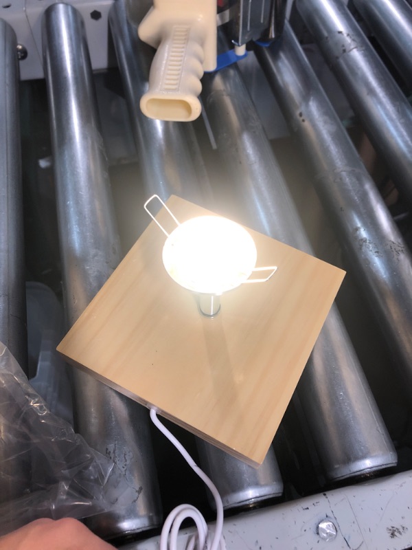 Photo 1 of Customized Engraved Bedside Table Lamp - Modern Square Fabric Nightstand Lamp for Wife Valentine's Birthday Christmas Gifts (for Wife)