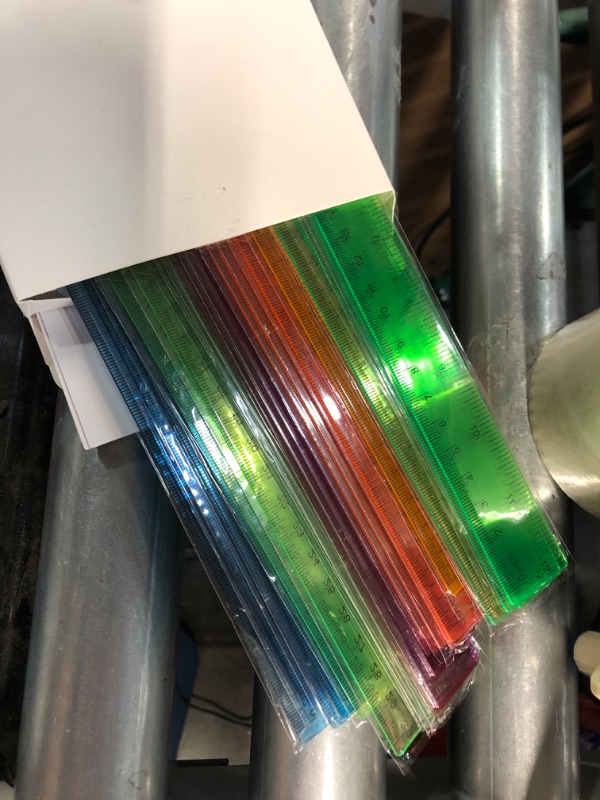 Photo 1 of 3 pack 24 Set Valentine's Day Rulers and Cards Set 24 Pcs 12 Inch Ruler Bulk 24 Pcs Valentines Cards for Boys Girls School Party Classroom Exchange Gifts(Colorful, Plastic) Colorful Plastic
