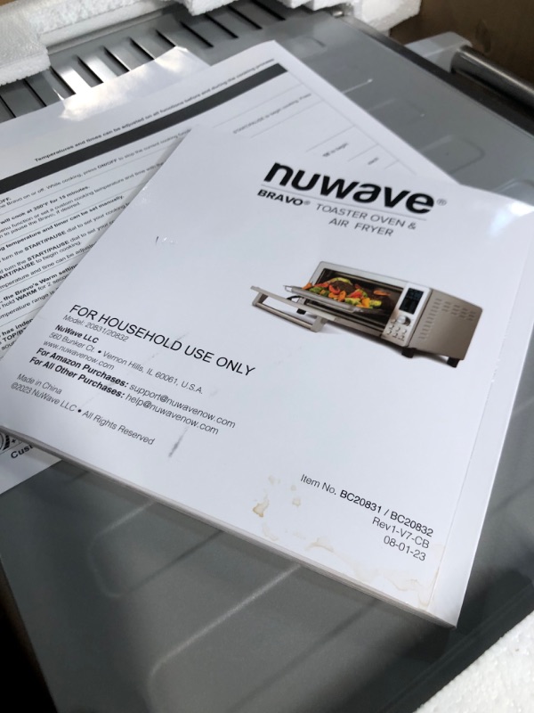 Photo 3 of (READ FULL POST) Nuwave Bravo Air Fryer Toaster Smart Oven, 12-in-1