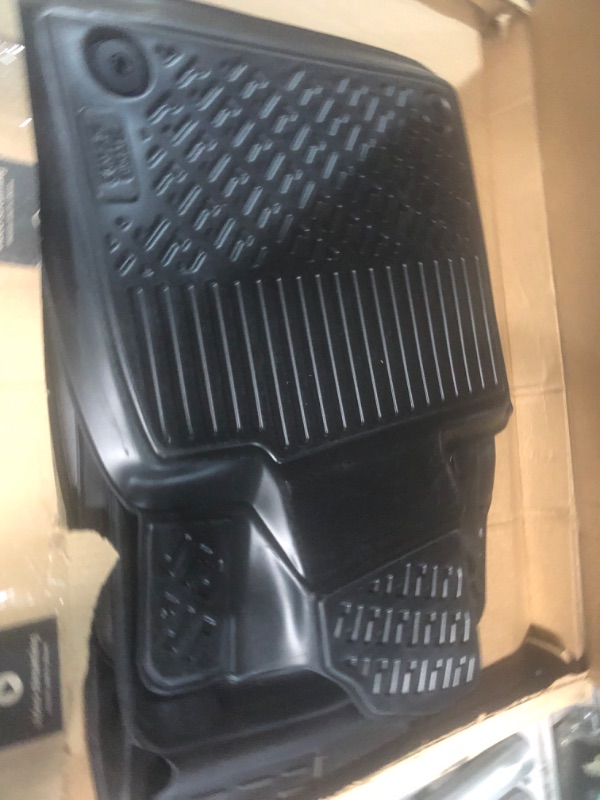 Photo 4 of Croc Liner Floor Mats Front and Rear All Weather Custom Fit Floor Liner Compatible with Hyundai Santa Fe (2021-2023 Non-Hybrid)