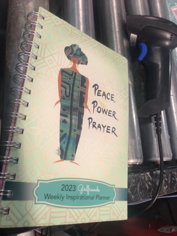 Photo 3 of Shades of Color 2023 African American Weekly Planner, Shades of Color: Peace, Power, Prayer, Highlighting Black Culture Through Beautiful Art, 5.375 x 8.375 inches, Artist: Cidne Wallace (IP36) Peace, Power, Prayer 2023