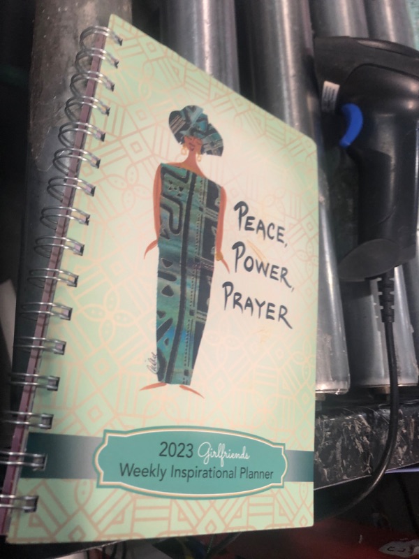 Photo 2 of Shades of Color 2023 African American Weekly Planner, Shades of Color: Peace, Power, Prayer, Highlighting Black Culture Through Beautiful Art, 5.375 x 8.375 inches, Artist: Cidne Wallace (IP36) Peace, Power, Prayer 2023