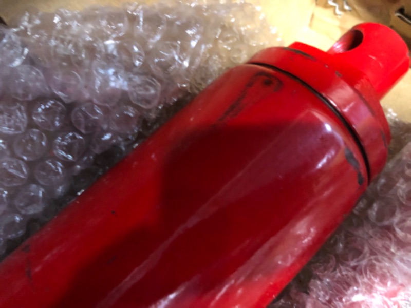 Photo 1 of BIG RED T30808-1 Torin Hydraulic Long Ram Jack with Double Piston Pump and Clevis Base (Fits: Garage/Shop Cranes, Engine Hoists, and More): 8 Ton (16,000 lb.) Capacity, Red