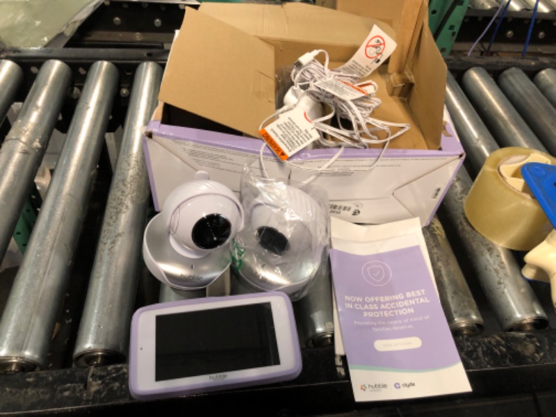 Photo 4 of **NONREFUNDABLE**FOR PARTS OR REPAIR**SEE NOTES**
Hubble View Pro Twin 5" Video Baby Monitor with Camera and Audio, NightVision Baby Monitor with 2 Cameras Split Screen & Pan Tilt Zoom; 2Way Talk, Lullabies & Room Temp Sensor, Baby Monitor no WiFi