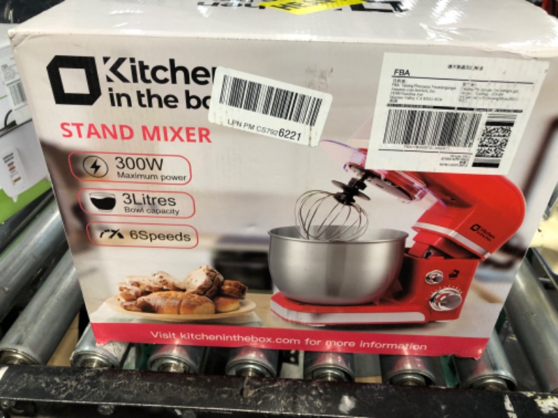 Photo 6 of (READ FULL POST) Stand Mixer, Kitchen in the box 3.2Qt Small Electric Food Mixer,6 Speeds Portable Lightweight Kitchen Mixer for Daily Use with Egg Whisk,Dough Hook,Flat Beater/ Lavender color
