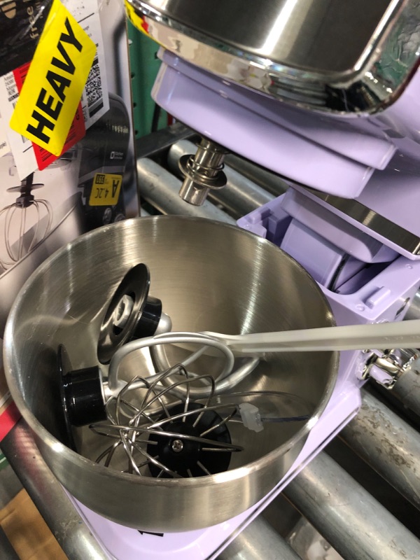 Photo 2 of (READ FULL POST) Stand Mixer, Kitchen in the box 3.2Qt Small Electric Food Mixer,6 Speeds Portable Lightweight Kitchen Mixer for Daily Use with Egg Whisk,Dough Hook,Flat Beater/ Lavender color
