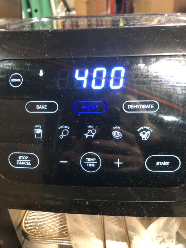 Photo 6 of ***READ NOTES***
Chefman Air Fryer Oven - 12-Quart 6-in-1 Rotisserie Oven and Dehydrator, 12 Presets with Digital Timer and Touchscreen, Family Size XL Airfryer 