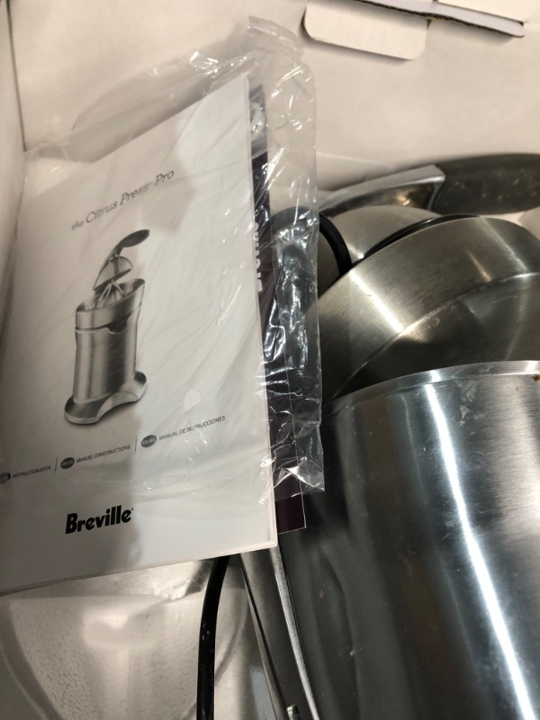 Photo 6 of ***READ NOTES***
Breville Citrus Press Pro Electric Juicer, Stainless Steel, 800CPXL