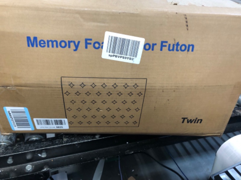 Photo 1 of ***SEE NOTES*** Lazyzizi Japanese Floor Mattress Topper Futon Mattress, 4" Memory Foam Foldable Futon Mattress,  Twin White Twin(38*75inch)