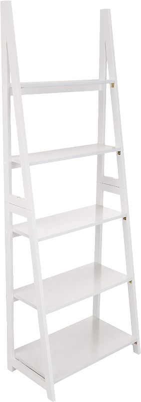 Photo 6 of ***READ NOTES***
AmazonBasics Modern 5-Tier Ladder Bookshelf Organizer with Solid Rubber Wood Frame, Espresso