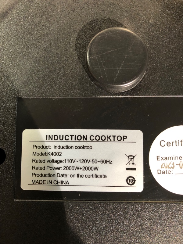 Photo 2 of **SEE NOTES**
 Double Induction Cooktop, 4000W Portable Induction Cooktop with induction burner,with LCD Touch Screen 9 Levels Settings with Child Safety Lock & Timer 110V 2 burner induction cooktop