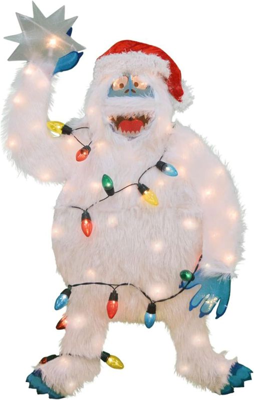 Photo 1 of ***READ NOTES***
ProductWorks 32 Inch Rudolph The Red Nose Reindeer Bumble Outdoor and Indoor Christmas Holiday Festive Lawn Decoration with 50 Pre Lit Lights, White