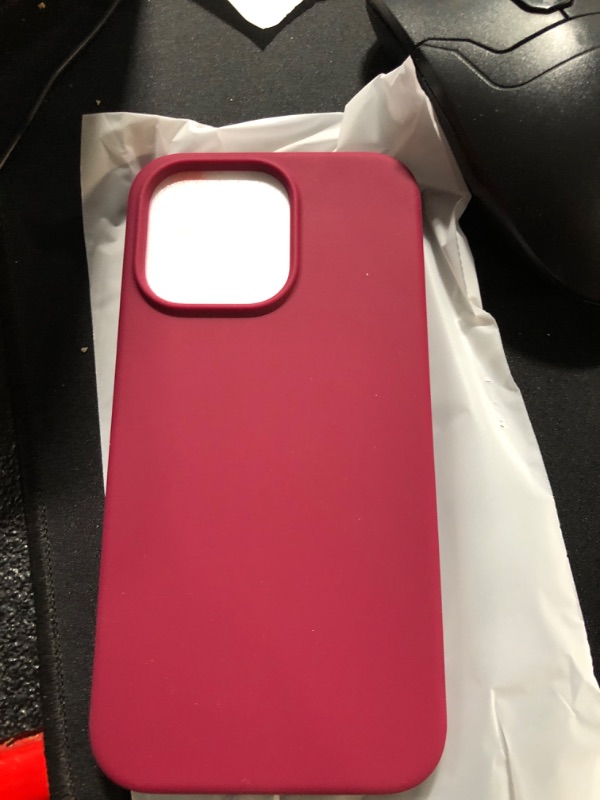 Photo 1 of  iPhone 13 pro case maroon