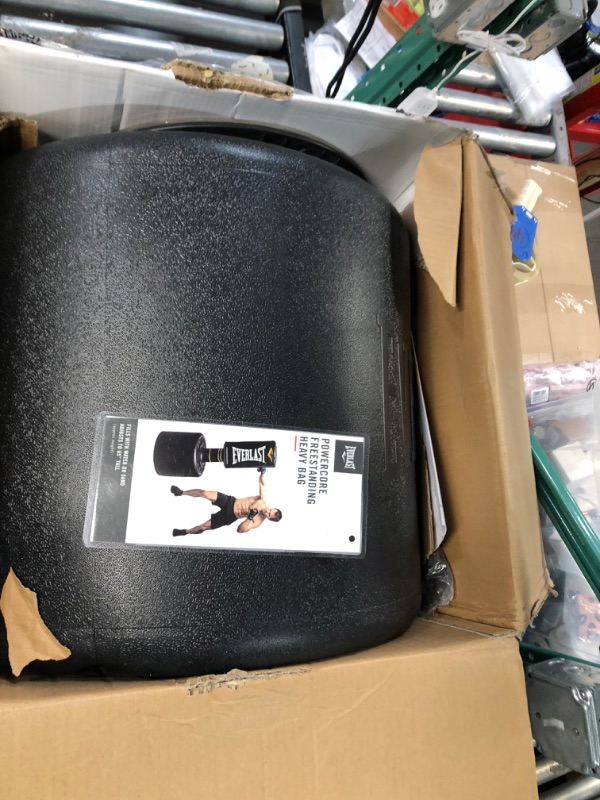 Photo 4 of ***MISSING TOP PART AND HARDWARE - BASE DAMAGED AND BENT - SEE PICTURES***
Everlast Unisex Power Core Freestanding Punch Bag Black/White