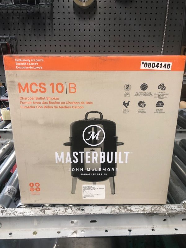 Photo 2 of Masterbuilt John McLemore Signature Series 365-Sq in Black Vertical Charcoal Smoker
