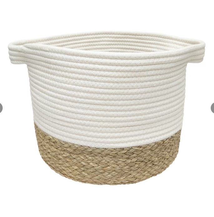 Photo 1 of PACK OF SIX** allen + roth Rope and sea grass 12-in W x 9.5-in H x 12-in D Beige and Natural