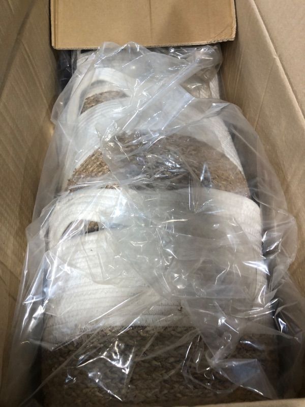 Photo 1 of PACK OF SIX** allen + roth Rope and sea grass 12-in W x 9.5-in H x 12-in D Beige and Natural