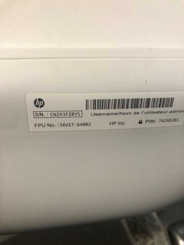 Photo 5 of HP DeskJet 2755e Wireless Color All-in-One Printer(26K67A), white