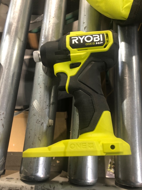 Photo 2 of * used * see images *
RYOBI ONE+ HP 18V Brushless Cordless Compact 1/4 in. Impact Driver Kit with (2) 1.5 Ah Batteries, Charger and Bag