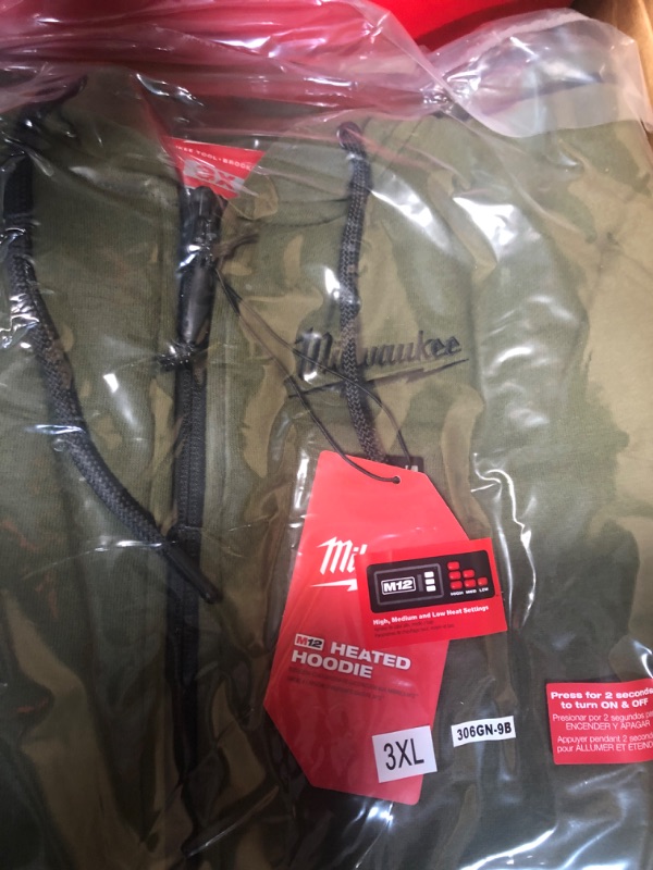 Photo 3 of Milwaukee Men's 3X-Large M12 12-Volt Lithium-Ion Cordless Green Heated Jacket 3 XL