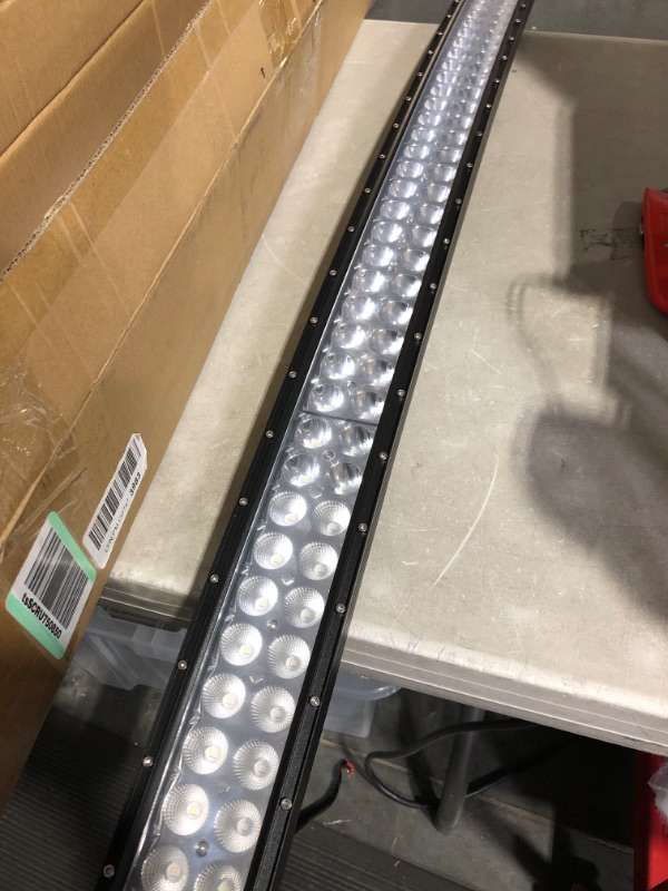 Photo 2 of * used * see all images *
Dasen 42 Inch Curved LED Light Bar & Hidden Front Bumper Mount Bracket w/Wiring 