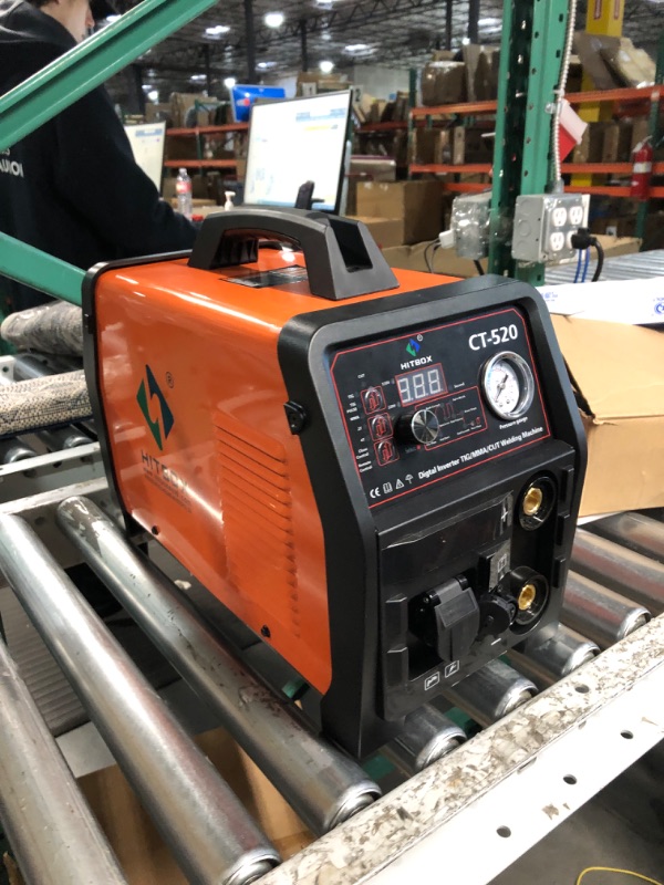 Photo 1 of HITBOX CT520 Plasma Cutter 50A Plasma Cutter Machine 4 In 1 Multifunction Plasma Cutting Equipment for STTICK/ARC/TIG/PULSE TIG/CUTTER Plasma Cutter With Foot Pedal Portable Plasma Cutter