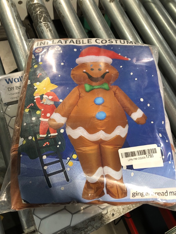 Photo 2 of Adult Inflatable Gingerbread Man Christmas Costume