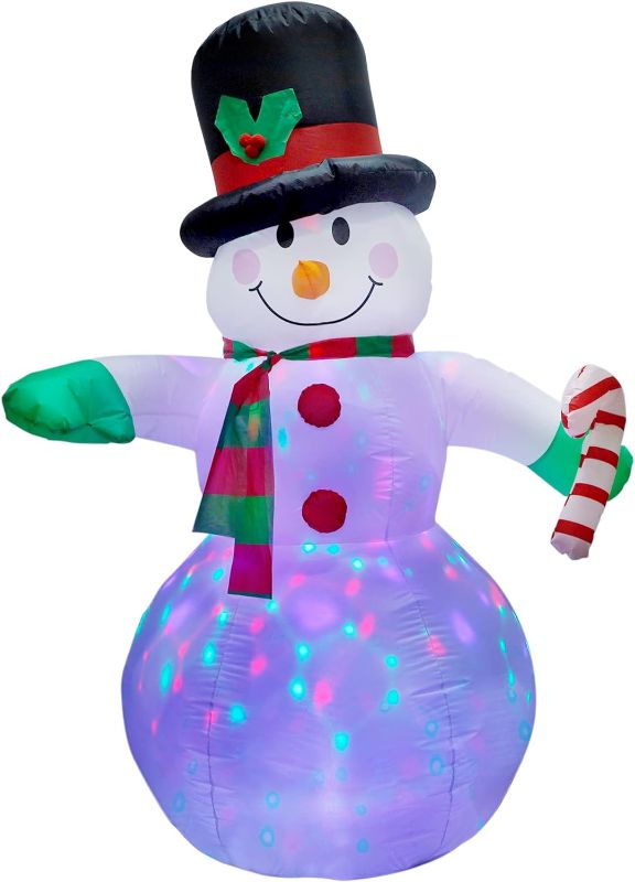 Photo 1 of **SEE NOTES**
6 FT Christmas Inflatable Snowman, Christmas Blow up Decoration