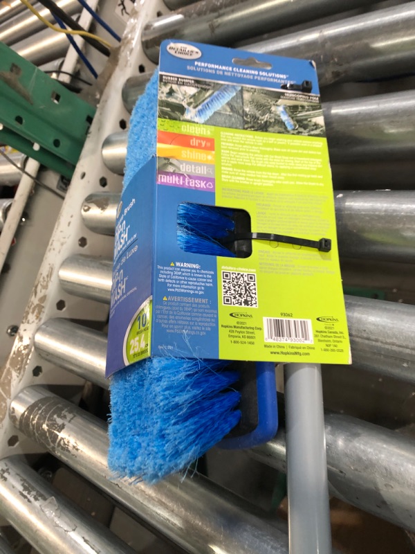 Photo 1 of Carrand 93062 Deluxe Car Wash 10" Dip Brush with 65" Extension Pole, Blue and Black
