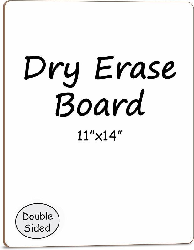 Photo 1 of  White Board Dry Erase Board 11"x14” Mini Double Sided 
